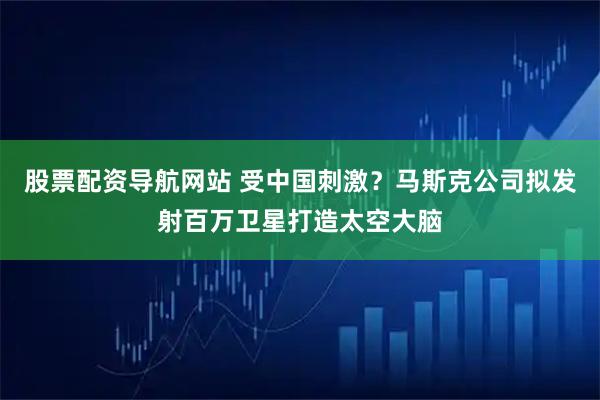 股票配资导航网站 受中国刺激？马斯克公司拟发射百万卫星打造太空大脑